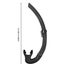 Center Mount Swimming Snorkel Free Diving Lap Swim Training Breath Tube Carousel 6