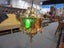 Vintage Middle Eastern Moroccan Brass Hanging Lantern Carousel 1