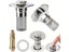 Stainless Steel Bathroom Kitchen Sink Filter Plug Hair Collector Carousel 3