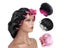 Double Layer Reversible Satin Bonnet For Women's Long Hair Carousel 2