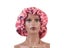 Double Layer Reversible Satin Bonnet For Women's Long Hair Carousel 1