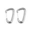 5/2/1PCS Durable 12KN D Carabiner Key Aluminum Wire Gate Spring Clip Locking Carousel 1