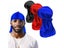 Silk Satin Durag Biker Headwrap Pirate Hat Hair Accessories Carousel 1