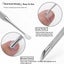 Stainless Steel Cuticle Remover Nail Pusher Prep Tool Carousel 5