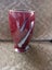 Retro Ceramic RED and Grey Lustre Vase from NZ's Anathoth Pottery Carousel 5