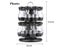 Spice Jar Set Glass Organizer Pepper Shaker Flavor Container Seasoning Pot Carousel 1