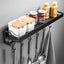Spice Rack, Wall-Mounted Kitchen Utensil Storage Rack with 6 Removable Hooks, Carousel 3