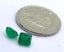 Emerald Gemstone 2 x square shaped Carousel 3