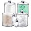 4 Pack of 15 Oz. Plastic Acrylic Bathroom Vanity Countertop Canister Jars wit Carousel 1