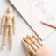 Artist Wooden Manikin Mannequin 8 Inch Manikin Flexible Joints Puppet Drawing Carousel 3