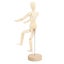 Artist Wooden Manikin Mannequin 8 Inch Manikin Flexible Joints Puppet Drawing Carousel 6