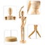 Artist Wooden Manikin Mannequin 8 Inch Manikin Flexible Joints Puppet Drawing Carousel 7