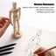 Artist Wooden Manikin Mannequin 8 Inch Manikin Flexible Joints Puppet Drawing Carousel 8