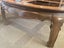 Vintage French Provincial style oval coffee table glass inserts in frame. Carousel 11