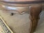 Vintage French Provincial style oval coffee table glass inserts in frame. Carousel 10