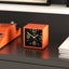 Newgate Cube Mantel Clock-Pumpkin Orange Carousel 4