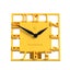 Newgate Highline Mantel Clock-Yellow Carousel 1