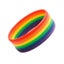 Unisex LGBT Rainbow Wristband Six-Color Gay Pride Silicone x 5 Carousel 2