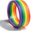 Unisex LGBT Rainbow Wristband Six-Color Gay Pride Silicone x 5 Carousel 3