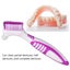 Portable Double Sided False Teeth Cleaning Brush Dual Head Toothbrushes False Carousel 4