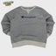 CHAMPION GREY SWEATSHIRT WITH EMBROIDED LOGO (M) Carousel 1