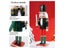 30CM Nutcracker Wooden Soldier Doll Puppet Christmas Decoration Carousel 3