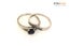 Sterling Silver Blue Stone and Diamond Ring Set Carousel 2
