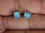 Silver Fire Opal Triplet Stud Earrings Carousel 1