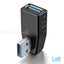 Angle Extension Extender 90 Degree USB 3.0 A male to female Adapter Connector Carousel 11