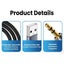 Adapter Wire USB A to 3.5 Jack Male to Male USB to 3.5mm Aux Line Audio Cable Carousel 5