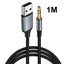 Adapter Wire USB A to 3.5 Jack Male to Male USB to 3.5mm Aux Line Audio Cable Carousel 12
