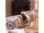 Miniature LED Lighted Fireplace With Trolley For Dollhouse Carousel 4