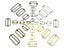 10pcs Metal Tri-Glides Roller Pin Buckles Strap Adjuster Carousel 3