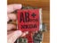 5x5CM IR Reflective Hook Loop Blood Type Badges Armband Sticker Carousel 5