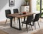 Dining Table with 4 Chairs Dark Grey Carousel 1