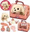 Pet Care Play Set Robot Dog Toys for Kids 12Pcs Puppy Dog Toy Pet Walk Groomi Carousel 1