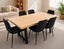 Dining Table 1800mm With 6 Black Velvet Chairs Carousel 1