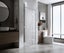 Della Francesca 110Cm Wall To Frameless Shower Screen With Black Brackets And Br Carousel 1