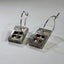 Sterling Silver Artisan Drop Earrings With 'Cross' Detail Carousel 4