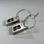 Sterling Silver Artisan Drop Earrings With 'Cross' Detail Carousel 3