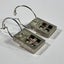 Sterling Silver Artisan Drop Earrings With 'Cross' Detail Carousel 1