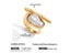 Stackable 18K Gold PVD Plated Pearl Ring For Women Carousel 1