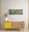 Large 100 x 40 cm Contemporary Painting Floral Surge Perfect for Above Bed/Sofa Carousel 14