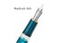 Resin Piston Fountain Pen With Long Blade Nib And Peacock Cap Carousel 7