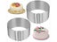 Stainless Steel Adjustable Round Baking Cake Ring Mold Carousel 2