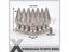 50Pcs/Lot Brass Screw Back Spike Studs For Leather Craft Jewelry Carousel 7