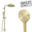 SCRATCHED RAIL - ELEMENTI SPLASH PLUS COLUMN SHOWER 3FCT BRUSHED BRASS Carousel 1