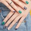 Sticky Tabs for Nails | 50Sheet Fake Nail Art Glue Stickers,Adhesive Waterpro Carousel 2