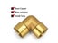 1/8" 1/4" 3/8" 1/2" Brass Elbow Pipe Fitting Connector For Water Fuel Carousel 3