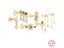 925 Sterling Silver Small Zircon Ear Stud For Women Opal Chain Carousel 3